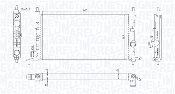 Radiateur Magneti Marelli 350213190400