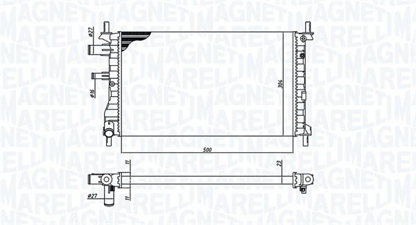 Magneti Marelli Radiateur 350213190500