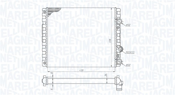 Radiateur Magneti Marelli 350213192900