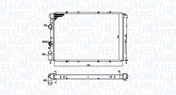 Radiateur Magneti Marelli 350213193600