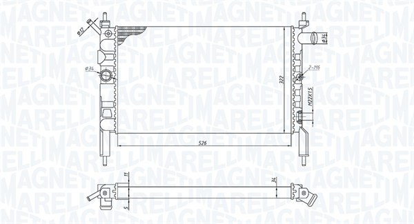 Magneti Marelli Radiateur 350213193800