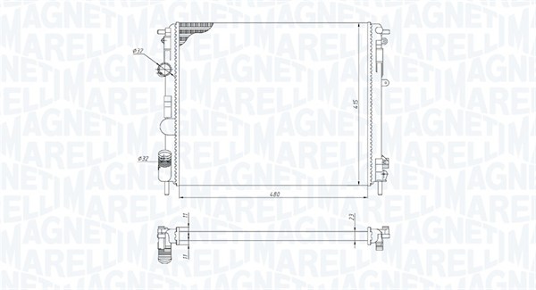 Radiateur Magneti Marelli 350213195200