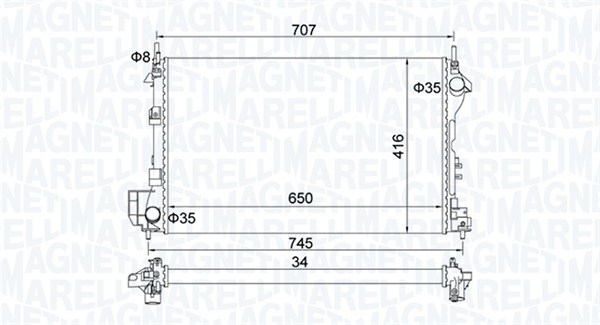 Radiateur Magneti Marelli 350213195700