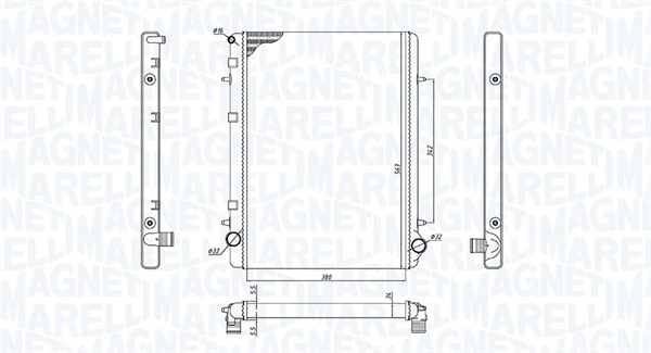 Radiateur Magneti Marelli 350213195900