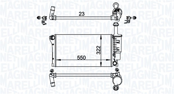 Radiateur Magneti Marelli 350213196200