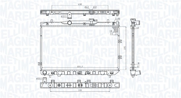 Magneti Marelli Radiateur 350213197100