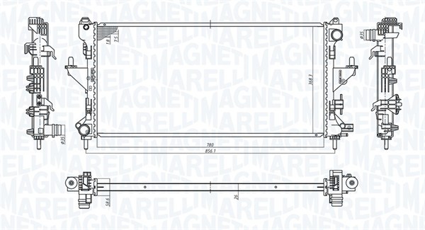 Magneti Marelli Radiateur 350213198200