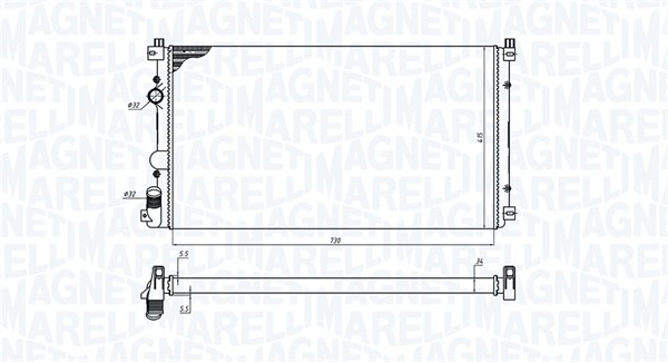 Radiateur Magneti Marelli 350213198800