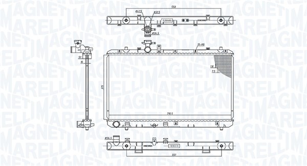 Magneti Marelli Radiateur 350213199500