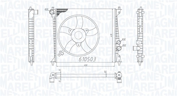 Radiateur Magneti Marelli 350213200500