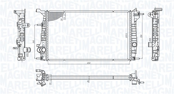 Radiateur Magneti Marelli 350213200600