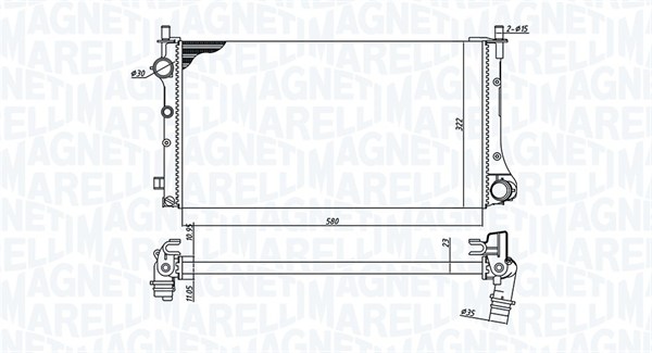 Radiateur Magneti Marelli 350213382000