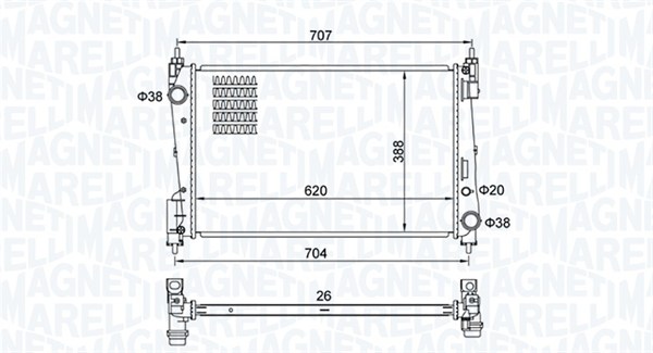 Radiateur Magneti Marelli 350213385000