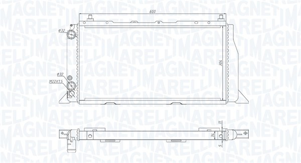 Radiateur Magneti Marelli 350213406000