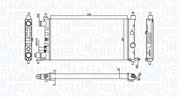 Radiateur Magneti Marelli 350213776000