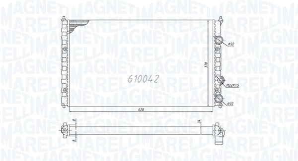 Radiateur Magneti Marelli 350213838000