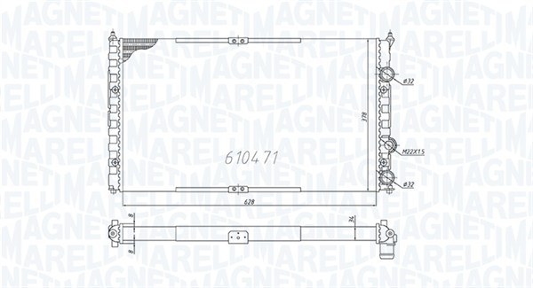 Radiateur Magneti Marelli 350213842000