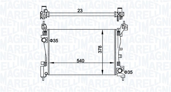 Radiateur Magneti Marelli 350213899000