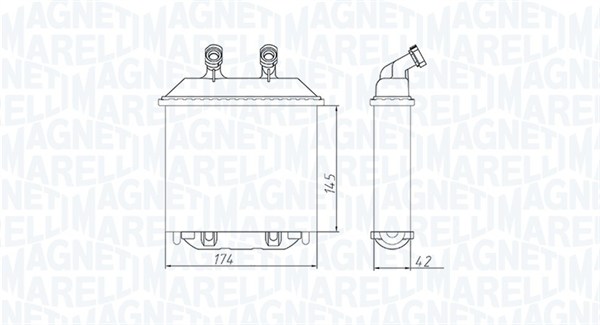 Kachelradiateur Magneti Marelli 350218415000