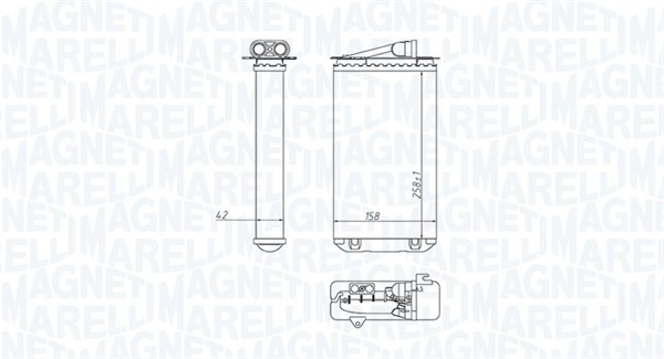 Kachelradiateur Magneti Marelli 350218417000