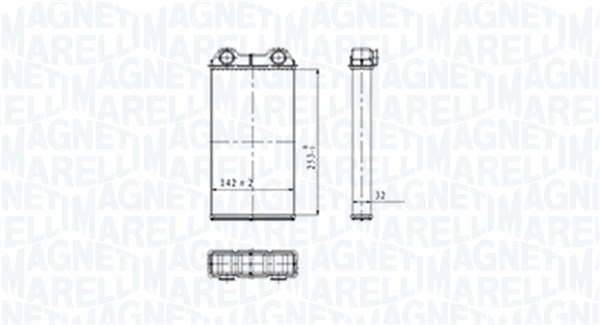 Kachelradiateur Magneti Marelli 350218439000