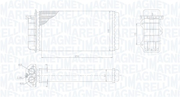 Magneti Marelli Kachelradiateur 350218441000