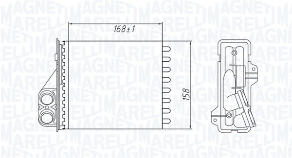 Kachelradiateur Magneti Marelli 350218479000