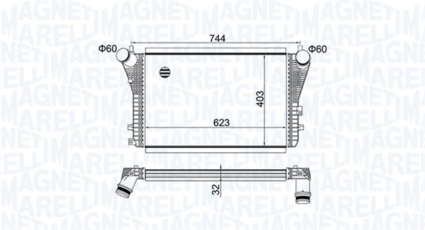 Interkoeler Magneti Marelli 351319204050