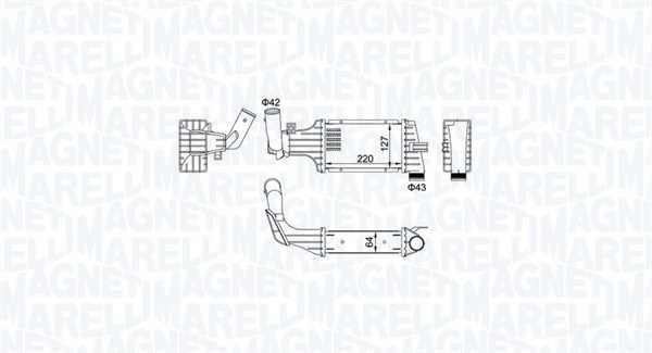 Interkoeler Magneti Marelli 351319204160