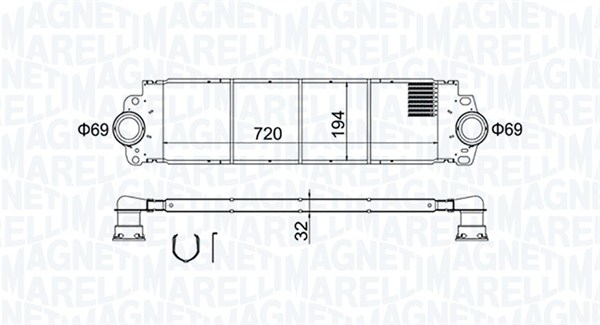 Interkoeler Magneti Marelli 351319204200