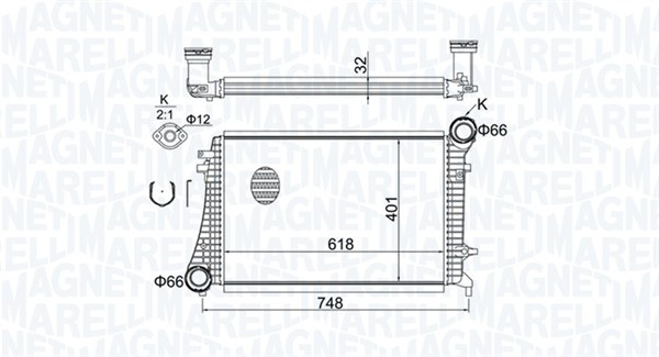 Interkoeler Magneti Marelli 351319204240