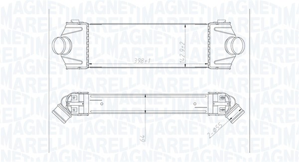 Interkoeler Magneti Marelli 351319204320