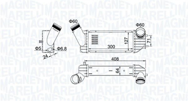 Interkoeler Magneti Marelli 351319204340