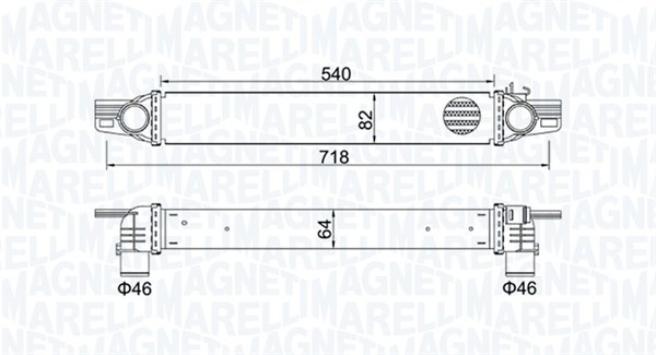 Interkoeler Magneti Marelli 351319204360