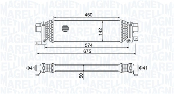 Interkoeler Magneti Marelli 351319204380