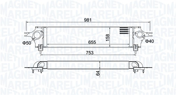 Interkoeler Magneti Marelli 351319204390