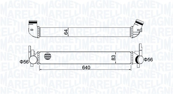 Interkoeler Magneti Marelli 351319204410