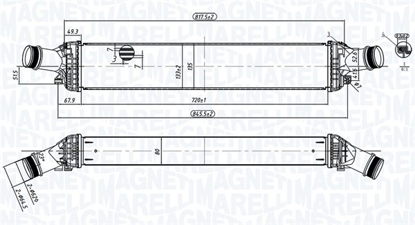 Interkoeler Magneti Marelli 351319204430