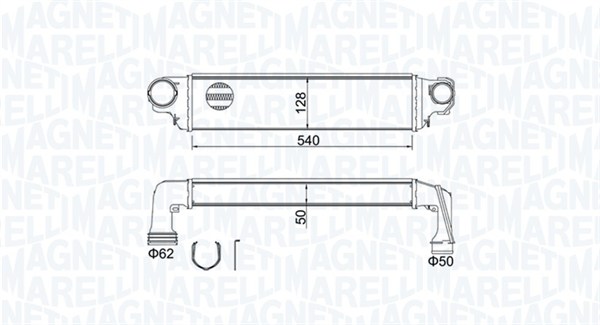 Interkoeler Magneti Marelli 351319204590