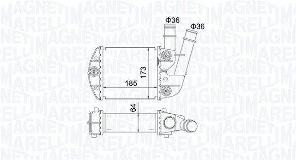 Interkoeler Magneti Marelli 351319204620