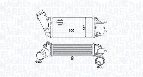 Interkoeler Magneti Marelli 351319204680