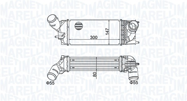 Interkoeler Magneti Marelli 351319204690