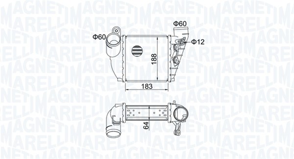 Interkoeler Magneti Marelli 351319204740