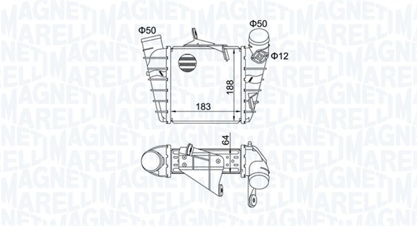 Interkoeler Magneti Marelli 351319204750