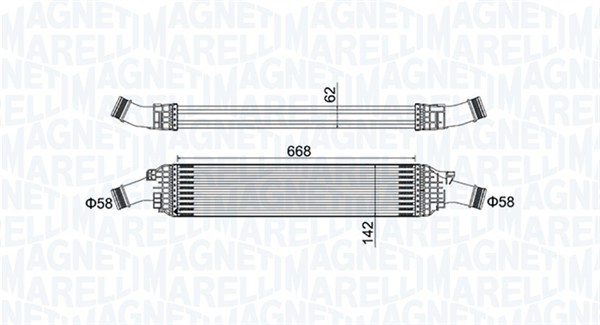 Interkoeler Magneti Marelli 351319204820