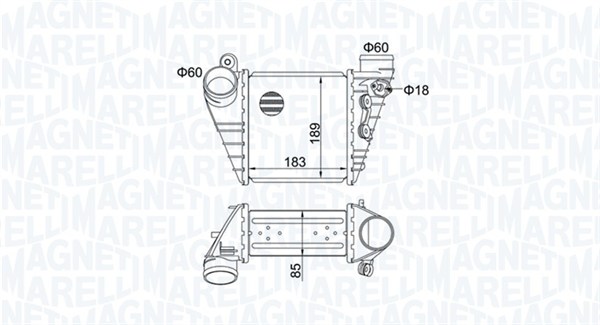 Interkoeler Magneti Marelli 351319204830