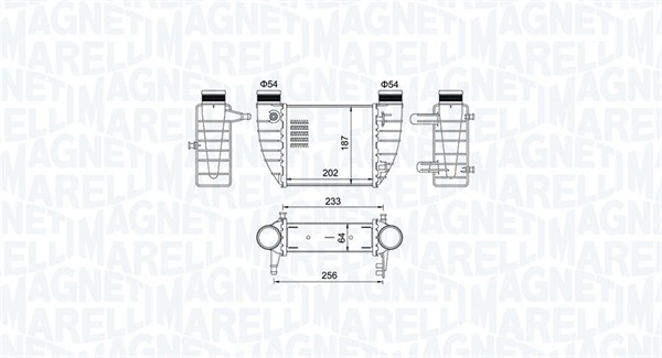 Interkoeler Magneti Marelli 351319204850