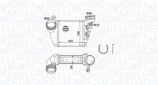 Interkoeler Magneti Marelli 351319204870