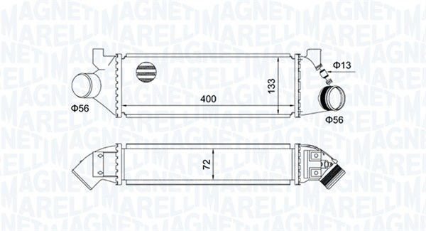 Interkoeler Magneti Marelli 351319204950