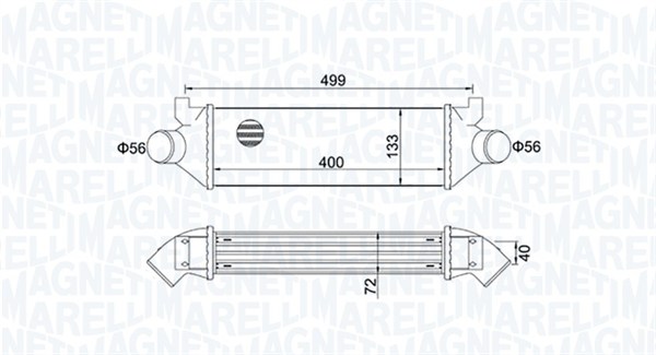 Interkoeler Magneti Marelli 351319204960